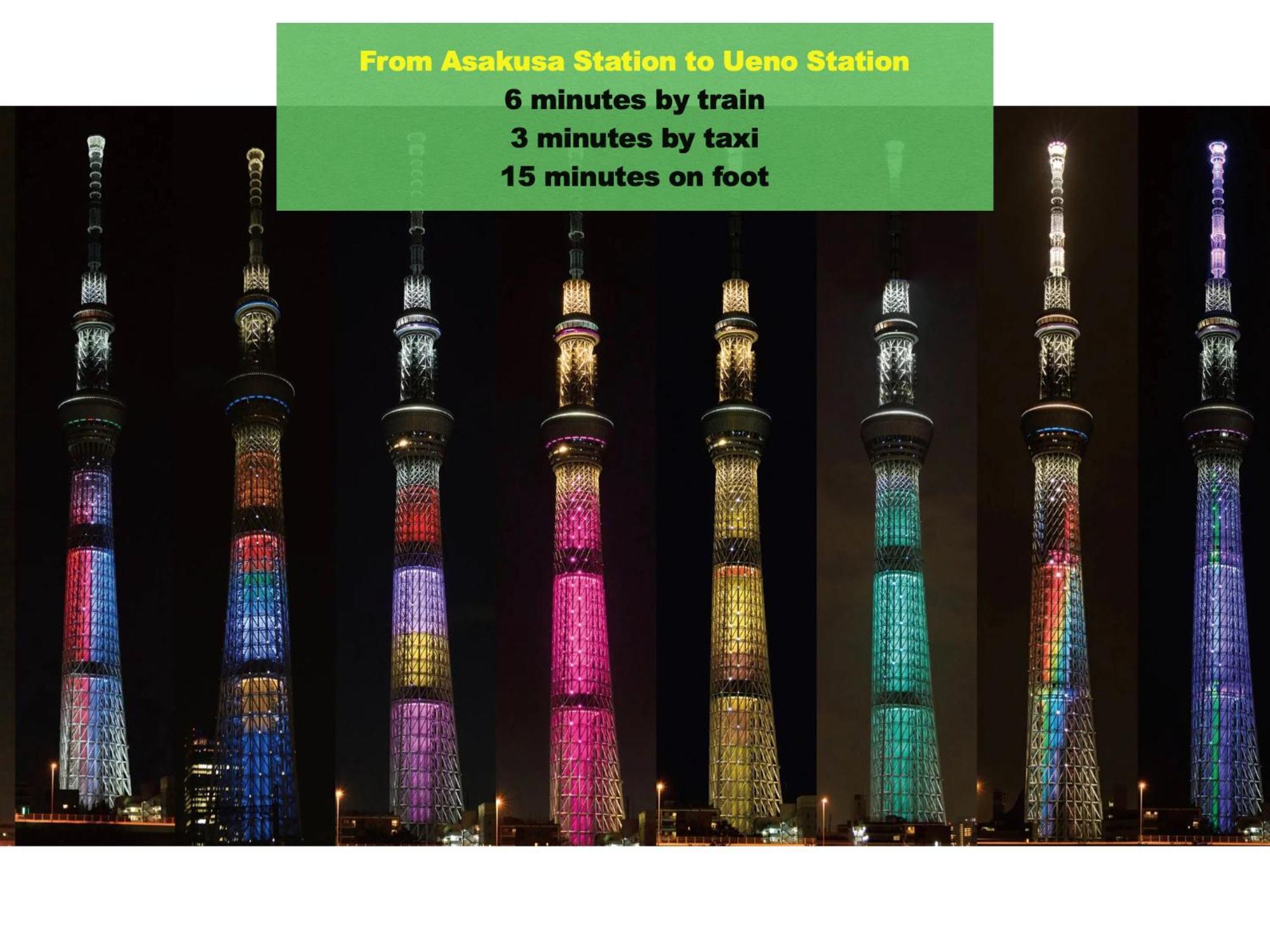 浅草寺3分｜浅草駅6分｜開放的｜畳寝室｜2-6人｜成田&羽田空港直通 Leilighet Tokyo Eksteriør bilde