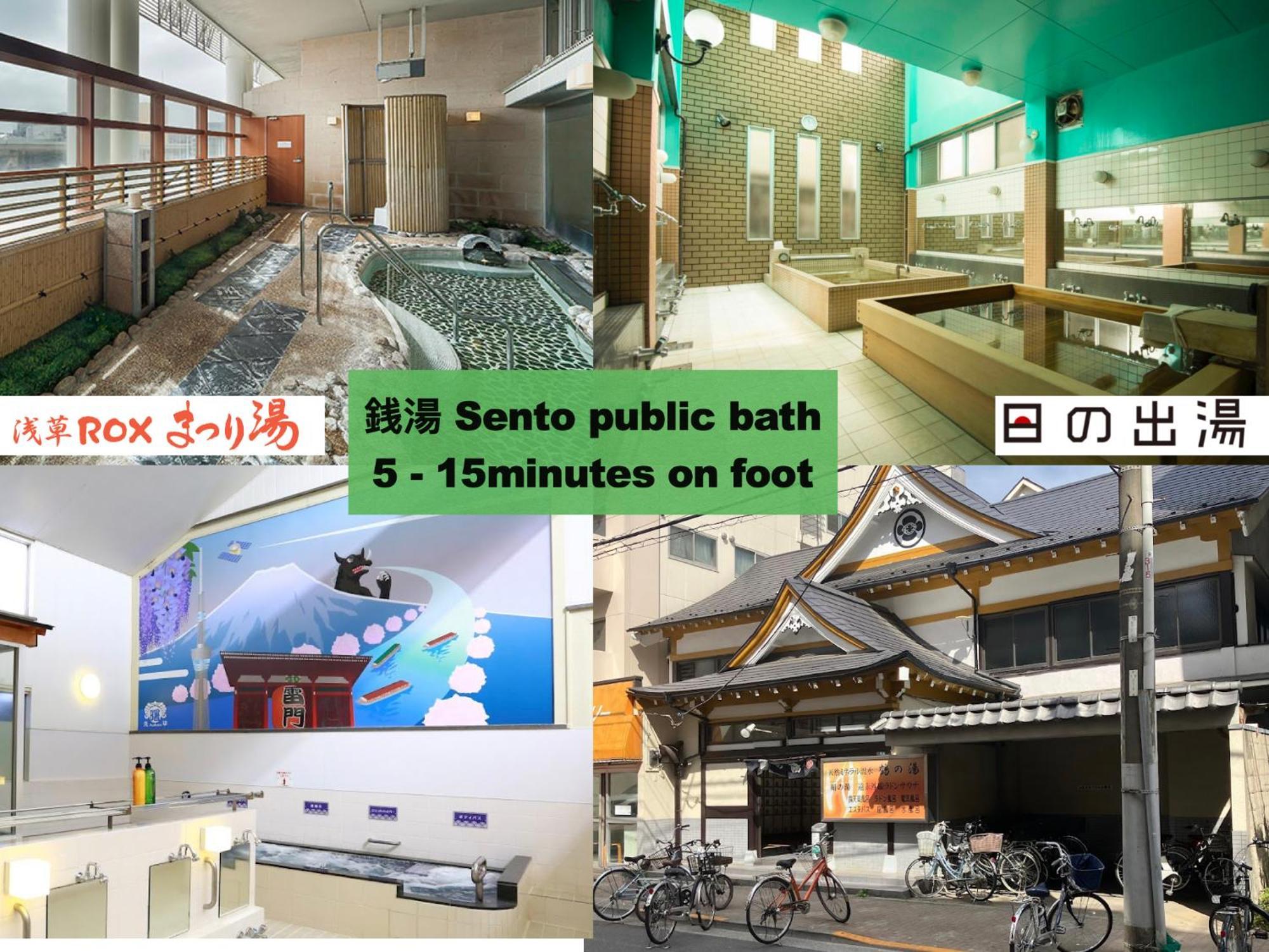 浅草寺3分｜浅草駅6分｜開放的｜畳寝室｜2-6人｜成田&羽田空港直通 Leilighet Tokyo Eksteriør bilde